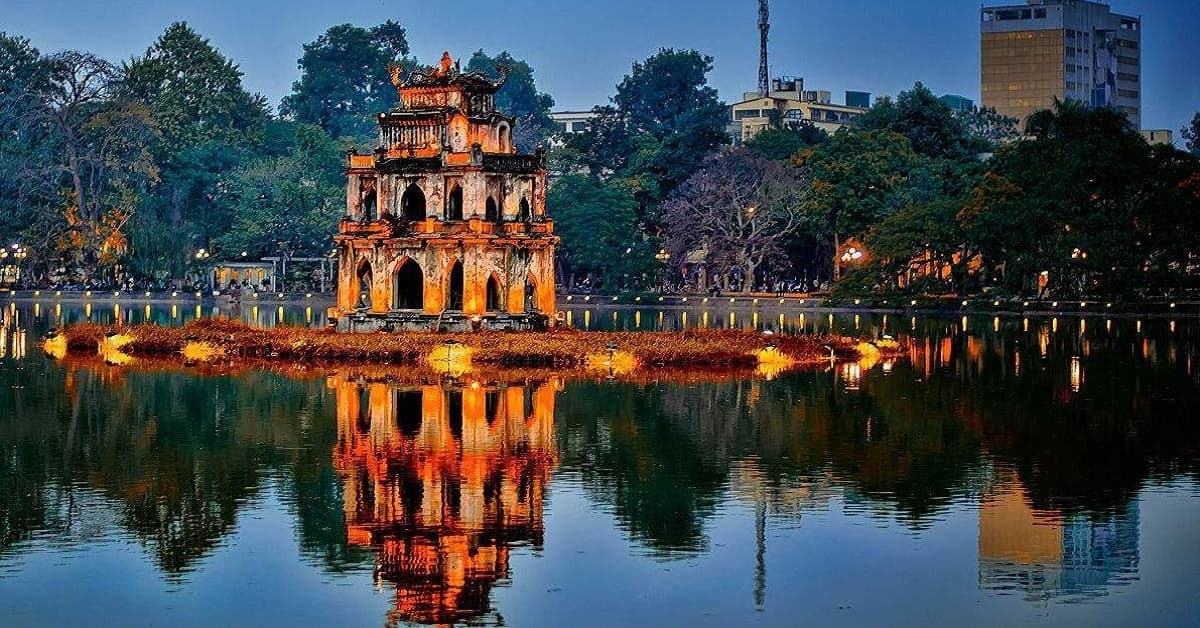 Hoan Kiem Lake in Hanoi